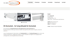 Desktop Screenshot of ck-heiztechnik.de
