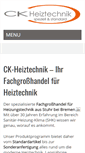Mobile Screenshot of ck-heiztechnik.de