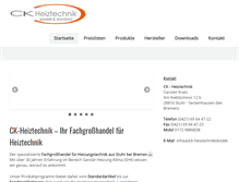 Tablet Screenshot of ck-heiztechnik.de